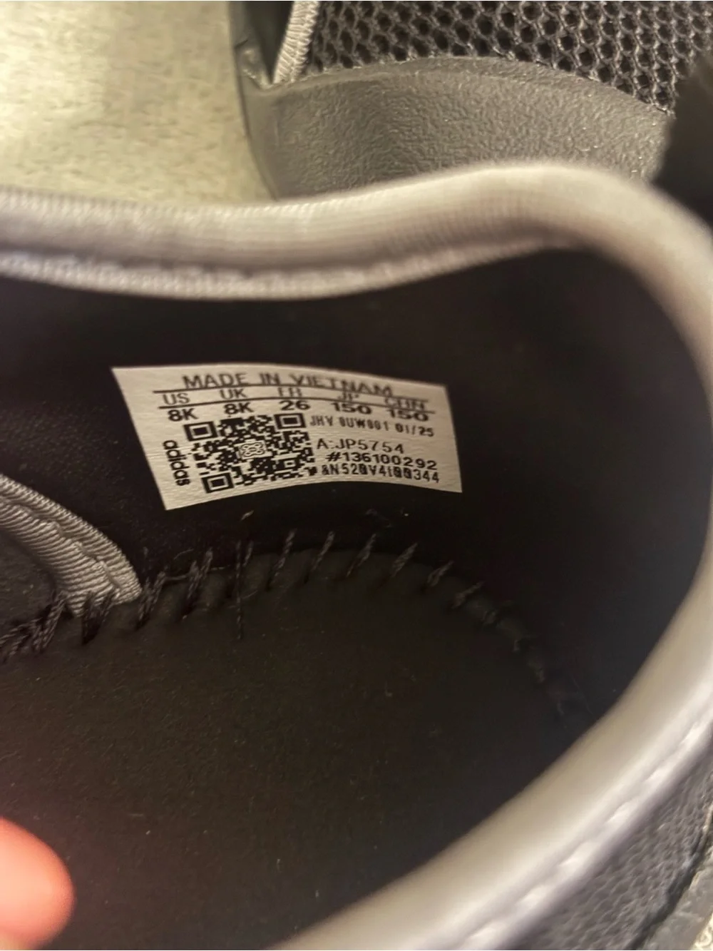 adidas Kids Black & Gray Water Shoes Slip-Ons